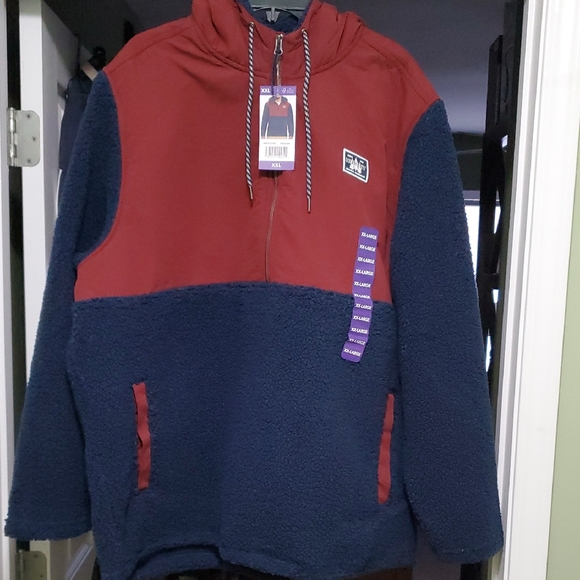 Hurley Other - Hurley Men's XXL Red and Blue Pullover Hoodie